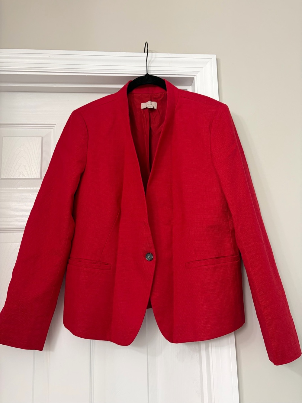 LOFT Women's Red Tailored Blazer Jacket